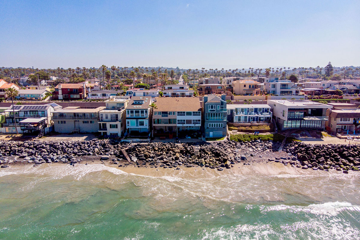 View of SoCal Recovery facilities with ocean in the foreground