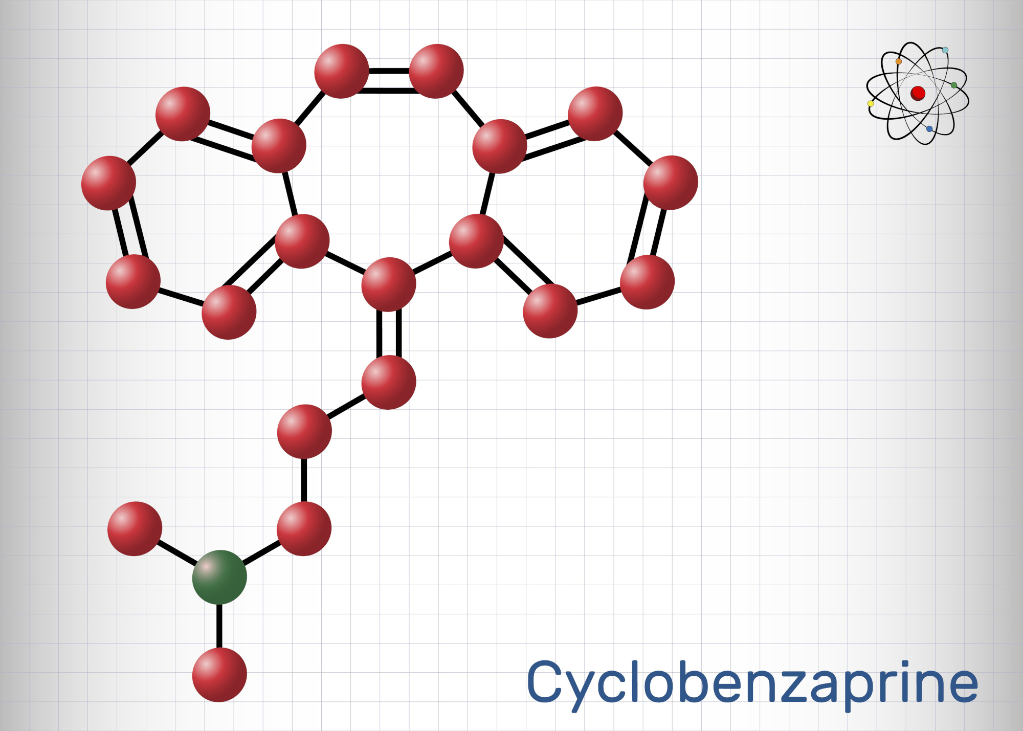 Cyclobenzaprine, molecule