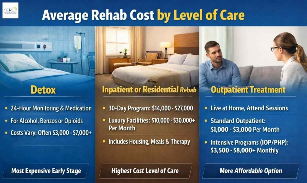 Average Rehab Cost By Level Of Care